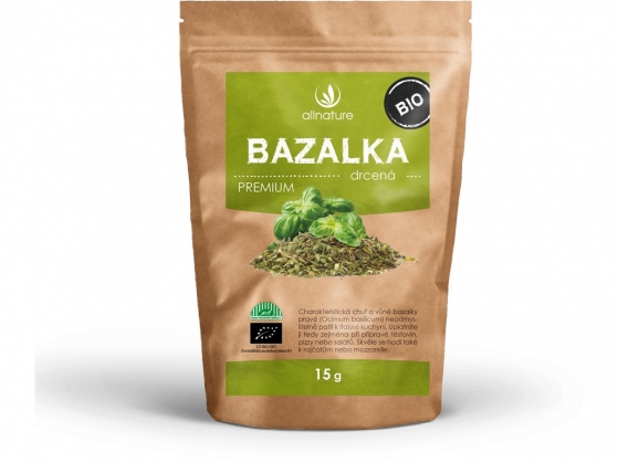 Bio bazalka drcená Allnature 15 g