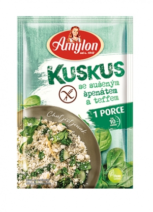 Kuskus se sušeným špenátem a teffem Amylon 60g