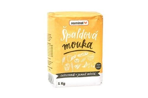 Nominal Špaldová mouka celozrnná, jemně mletá 1kg