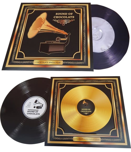 ČOKOLÁDOVNY FIKAR Fikar Gramofonová deska 80g - Chocolate single play