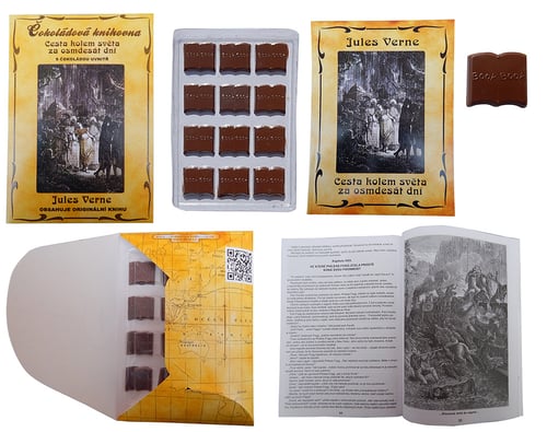ČOKOLÁDOVNY FIKAR Fikar Čokoládová knihovna 60g Jules Verne