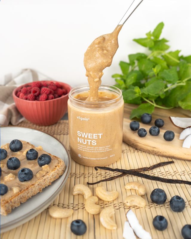 Vilgain Sweet Nuts Kešu a kokos s vanilkou 300 g - Obrázek 2