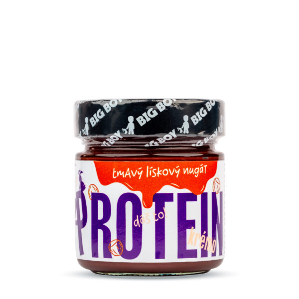 Protein Kremo dark nougat - Tmavý proteinový krém s lískovými ořechy 220g