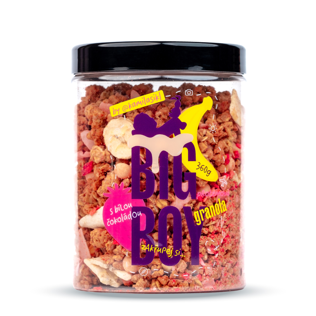 Proteinová granola s bílou čokoládou by @kamilasikl 360g