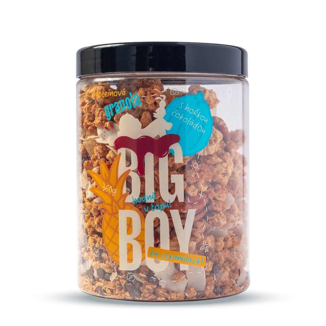 Proteinová granola s hořkou čokoládou by @kamilasikl 360g