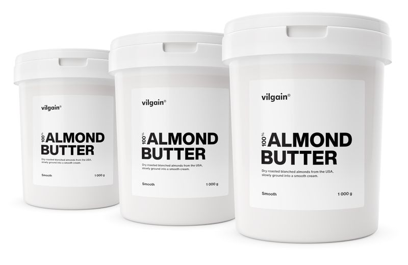 Vilgain Mandlové máslo –  3× jemné mandle 1 000 g