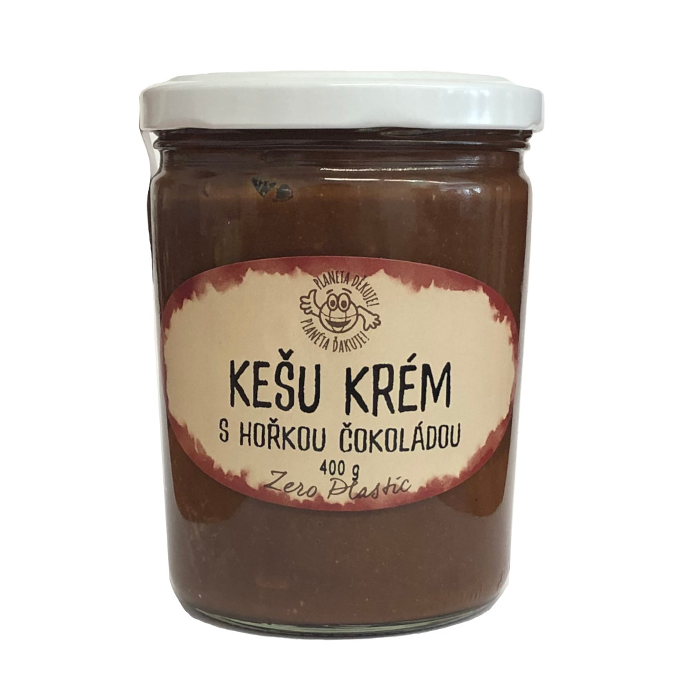 Kešu krém s hořkou čokoládou 400 g
