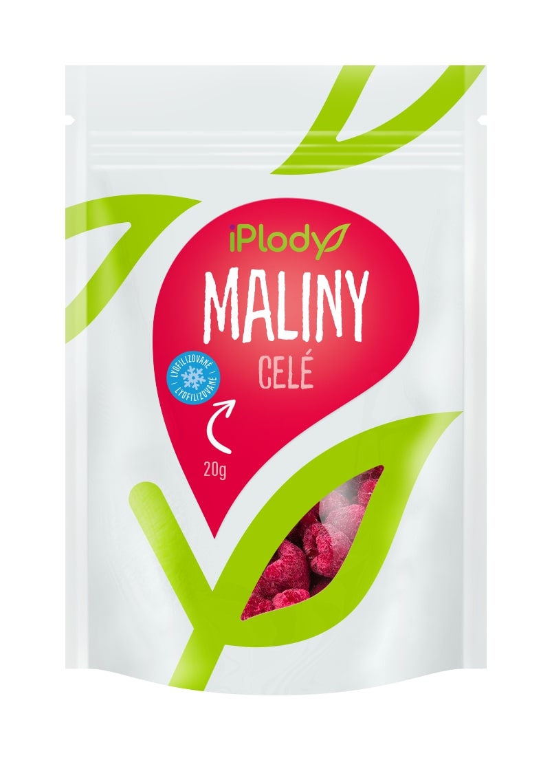 Maliny lyofilizované, celé 20 g
