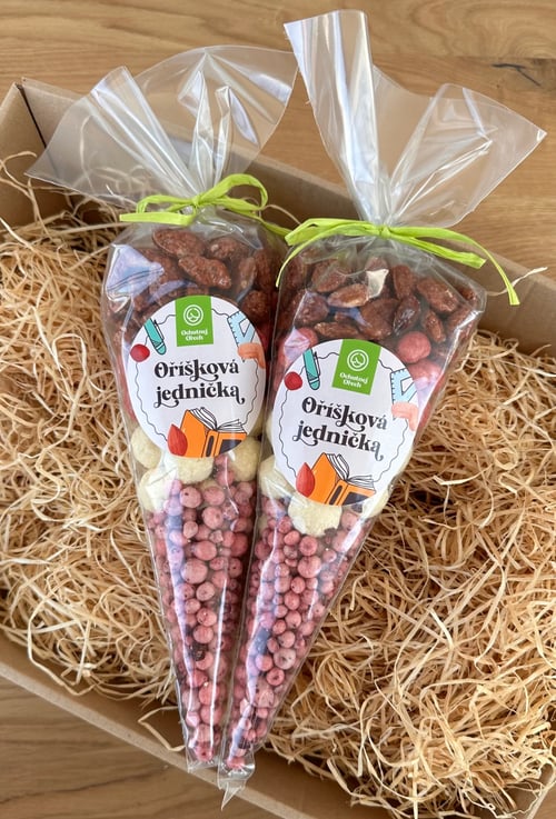 Dárkový kornout Oříšková jednička