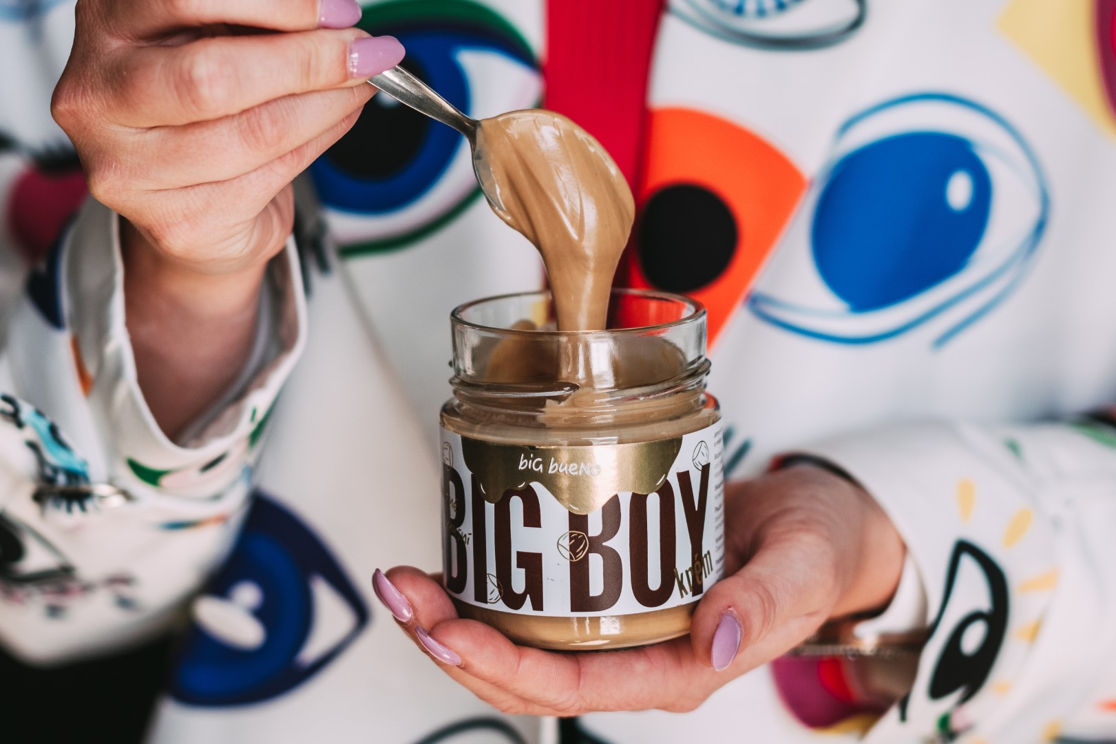 Big Bueno - Jemný sladký lískooříškový krém 450g - Obrázek 2