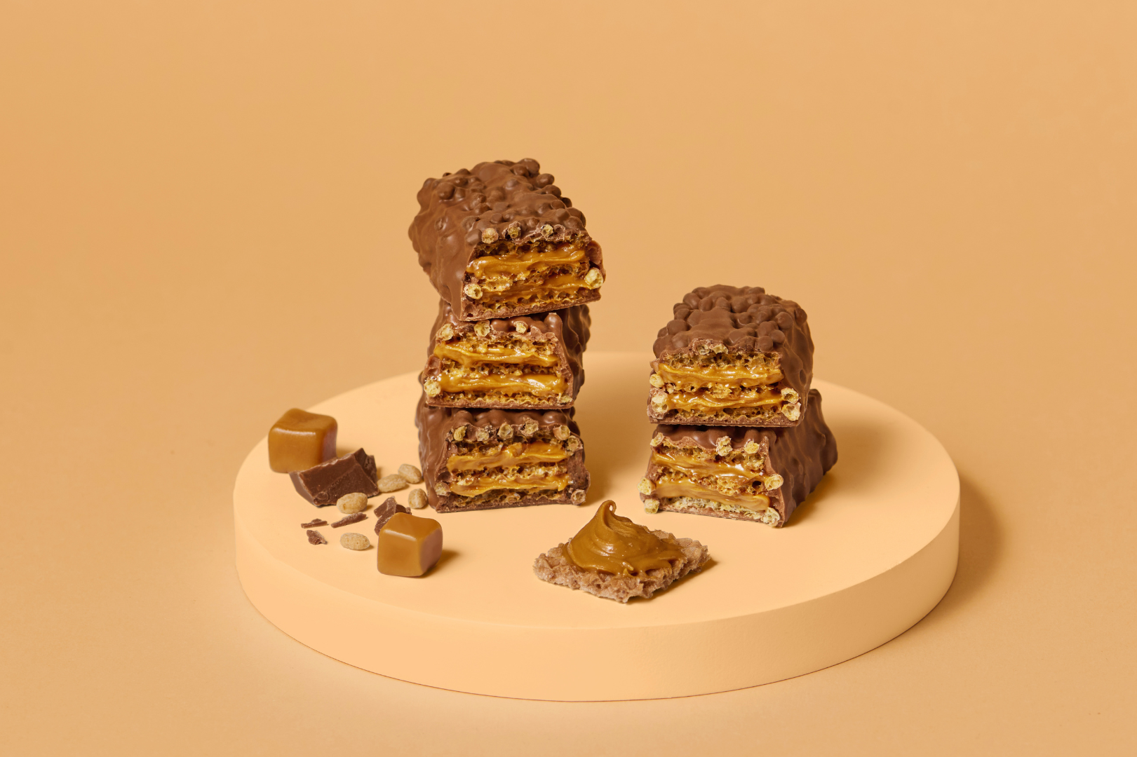 Waffle protein bar Caramel 39g - Obrázek 2