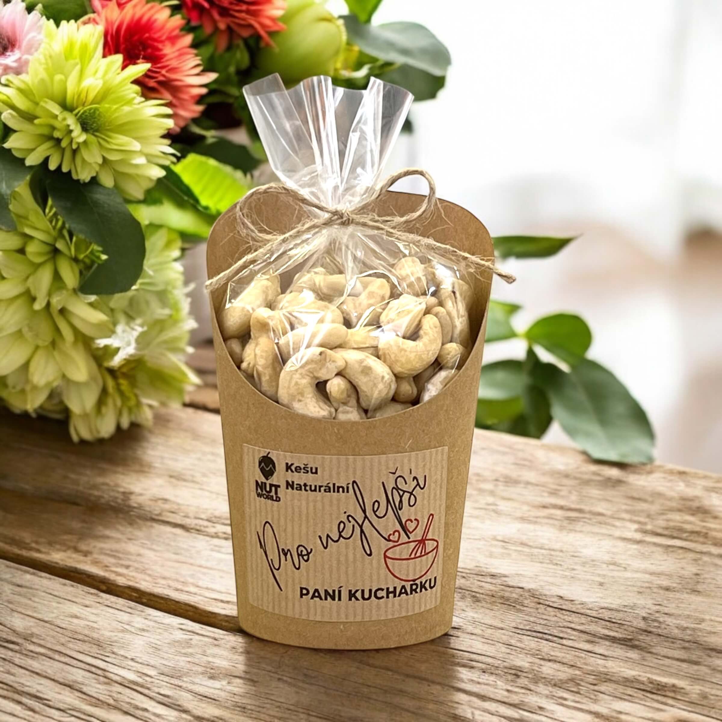 Kešu natural v celofánku a kelímku 180g - PRO PANÍ KUCHAŘKU