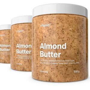 Vilgain Mandlové máslo – 3× křupavé mandle 500 g
