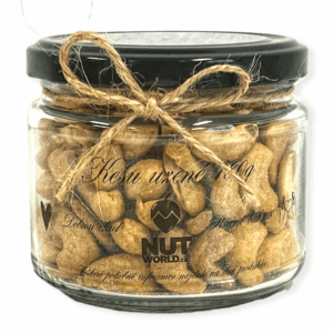 Ořechy DELUXE ve skle - více druhů 180g Co dáme?: Kešu uzené WW320