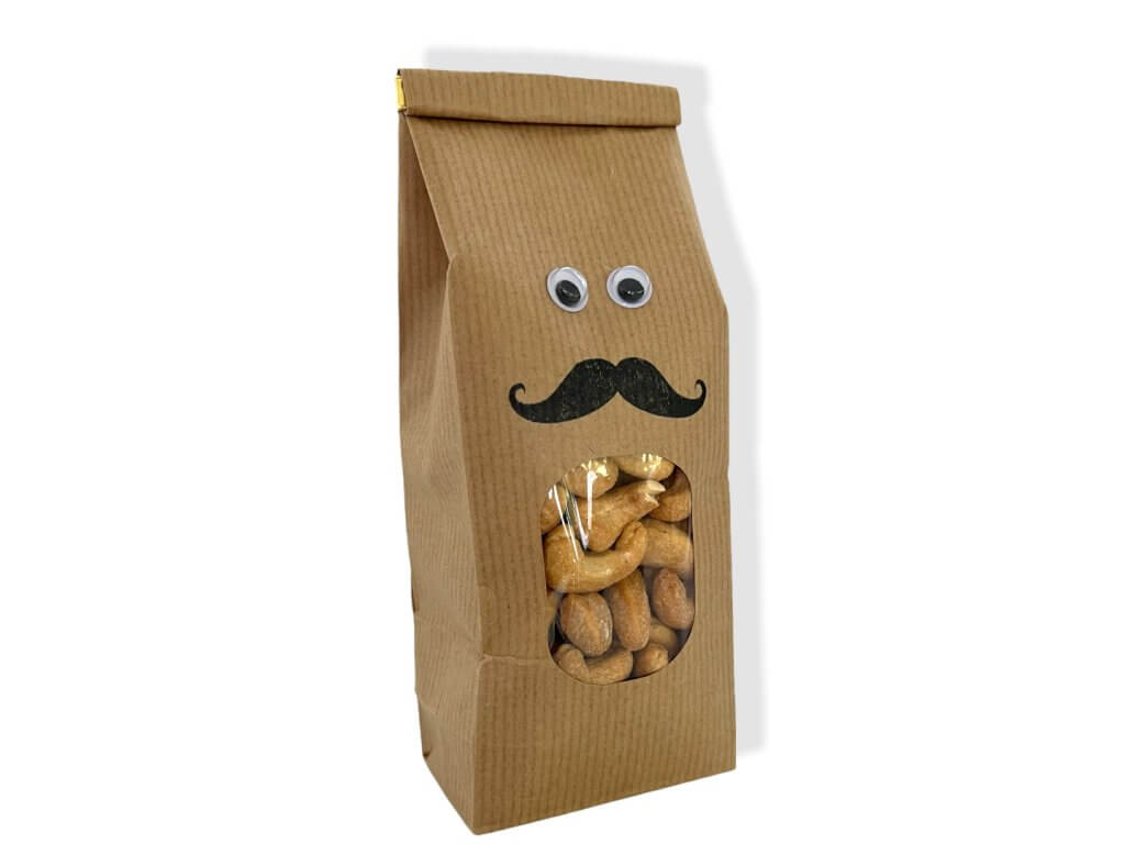 Kešu uzené PRO MUŽE s knírem 180g