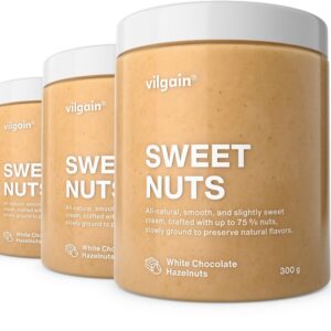 Sweet Nuts – 3× Bílá čokoláda a lískový oříšek 300 g