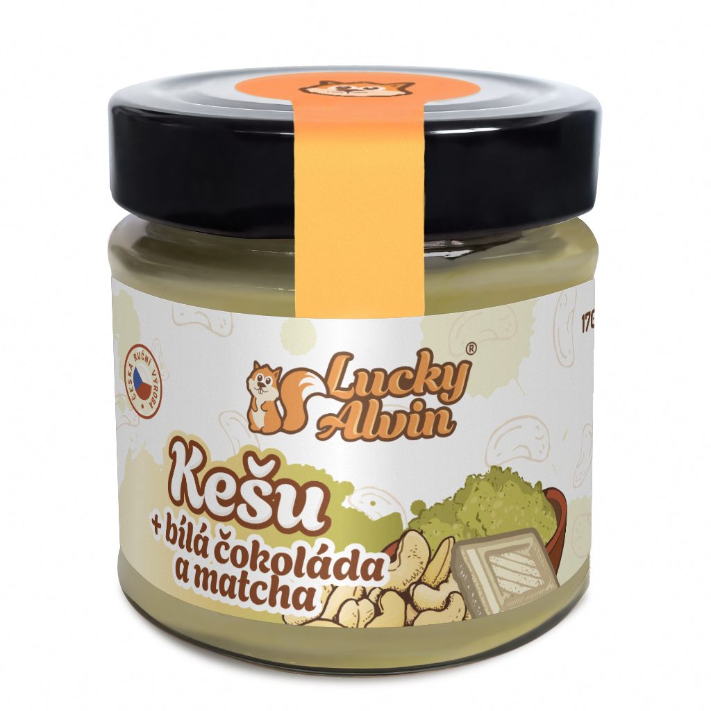 Kešu + bílá čokoláda + matcha 170 g