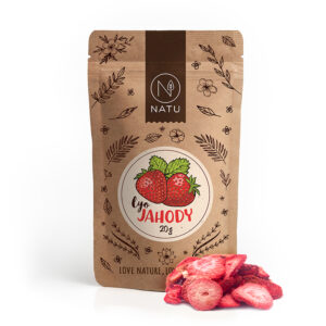 Lyofilizované jahody plátky 20g