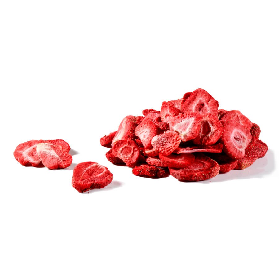 Lyofilizované jahody plátky 20g - Obrázek 2