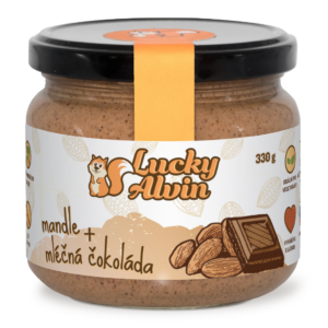Mandle + mléčná čokoláda : 330 g