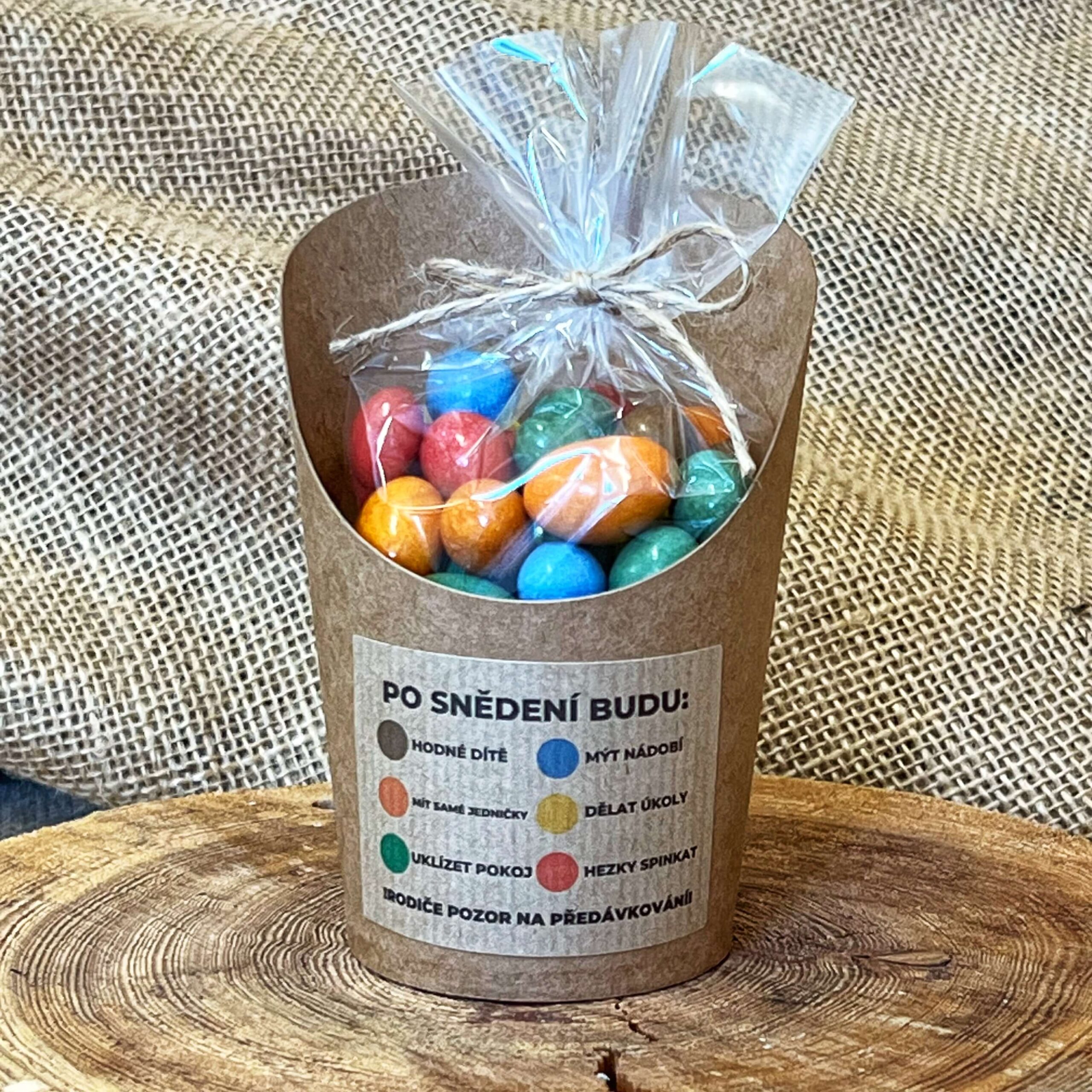 Arašídy v čokoládě v celofánku a kelímku - ZÁZRAČNÉ PILULKY 180g - Obrázek 3