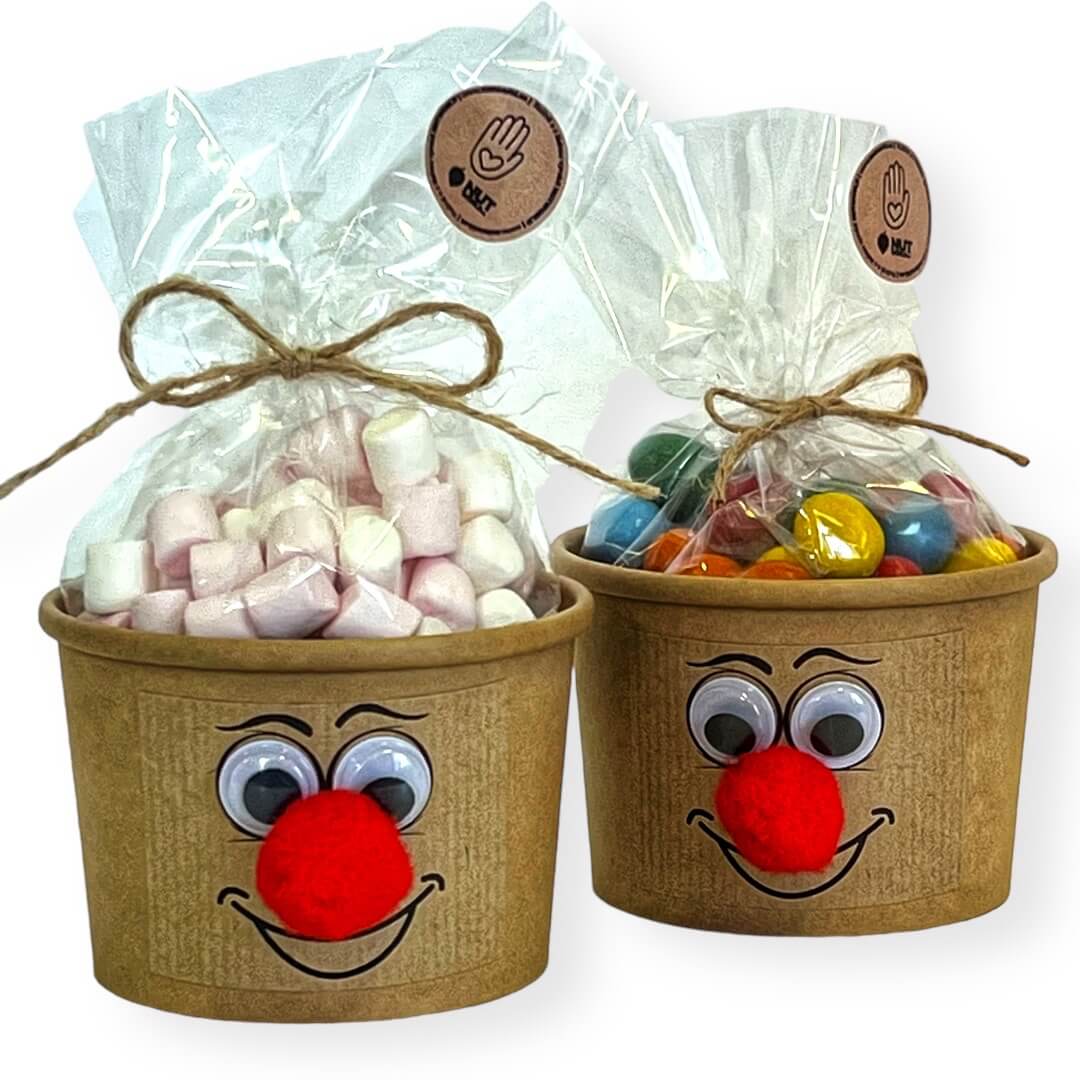 Klaun Eko kelímek a celofánek - Arašídy v barevné čokoládě - 180g - Obrázek 2