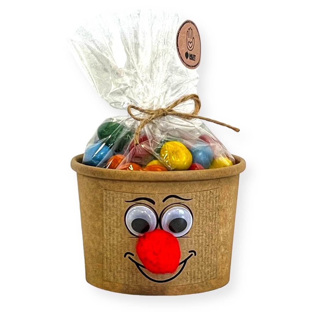 Klaun Eko kelímek a celofánek - Arašídy v barevné čokoládě - 180g