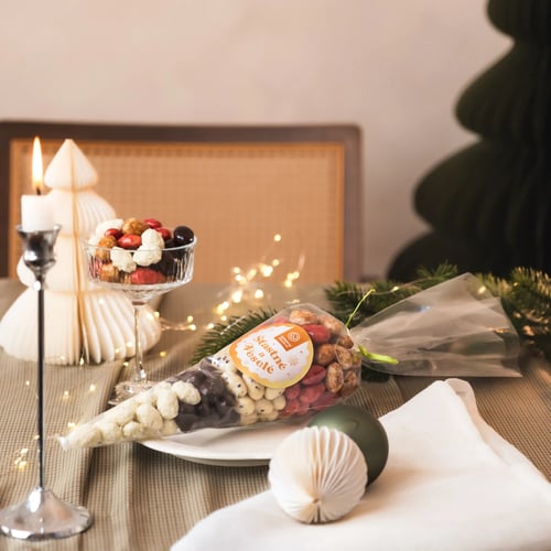 Dárkový kornout Šťastné a Veselé 600g