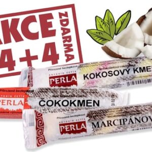Antonín Zetík PERLA Akční balení tyčinek Kokosový kmen, Marcipán a Čokokmen bez cukru 14 + 4 zdarma