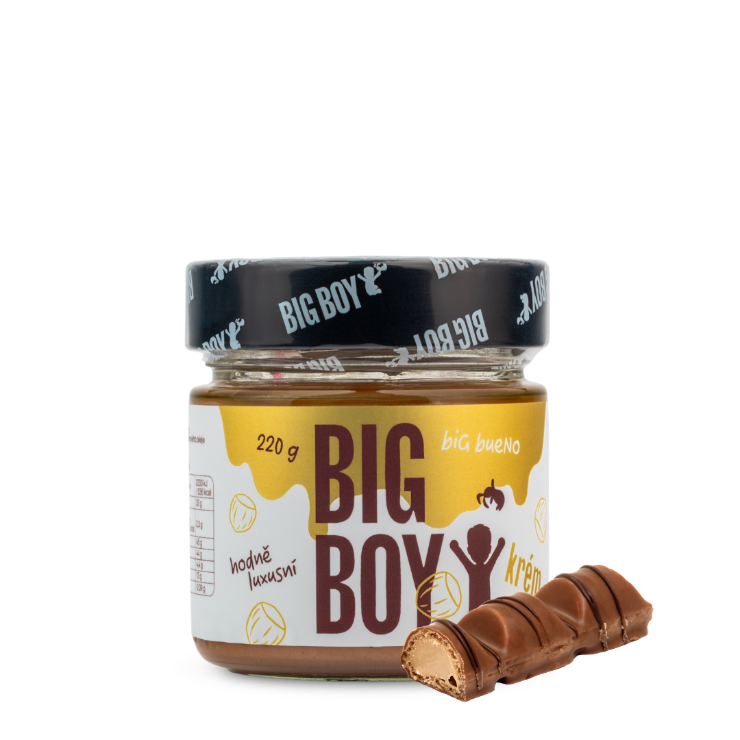 BIG Bueno - Jemný sladký lískooříškový krém 220g