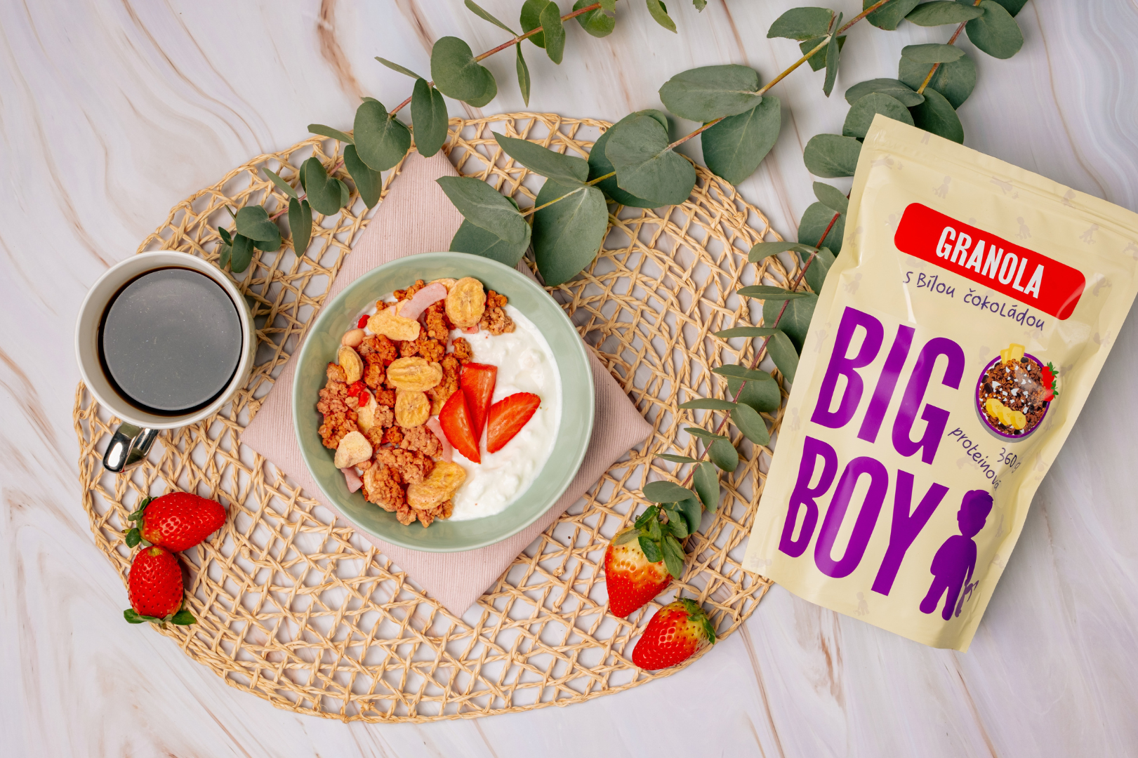 Proteinová granola s bílou čokoládou a ovocem 360g - Obrázek 2