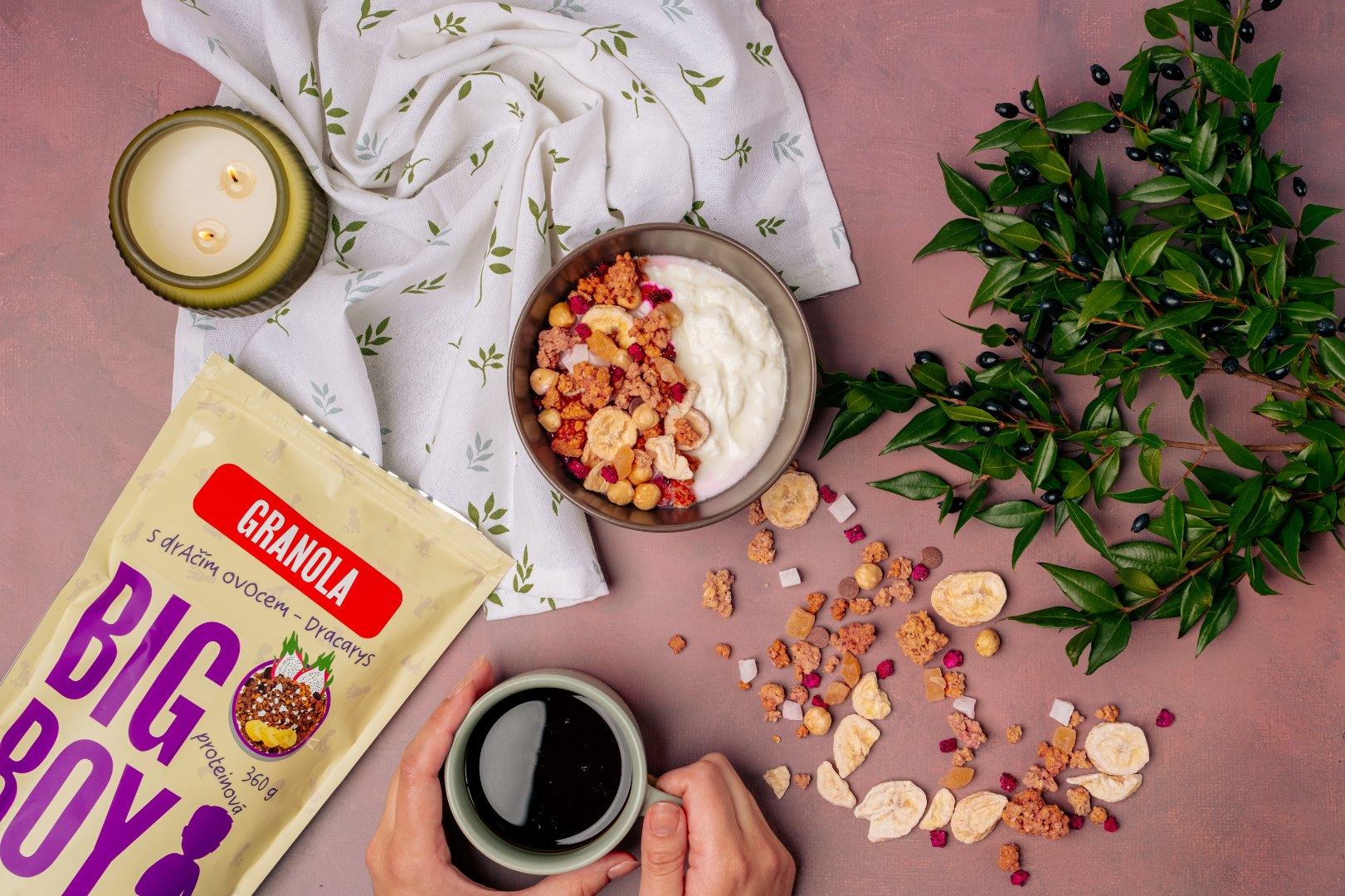 Proteinová granola s dračím ovocem 360g - Obrázek 2