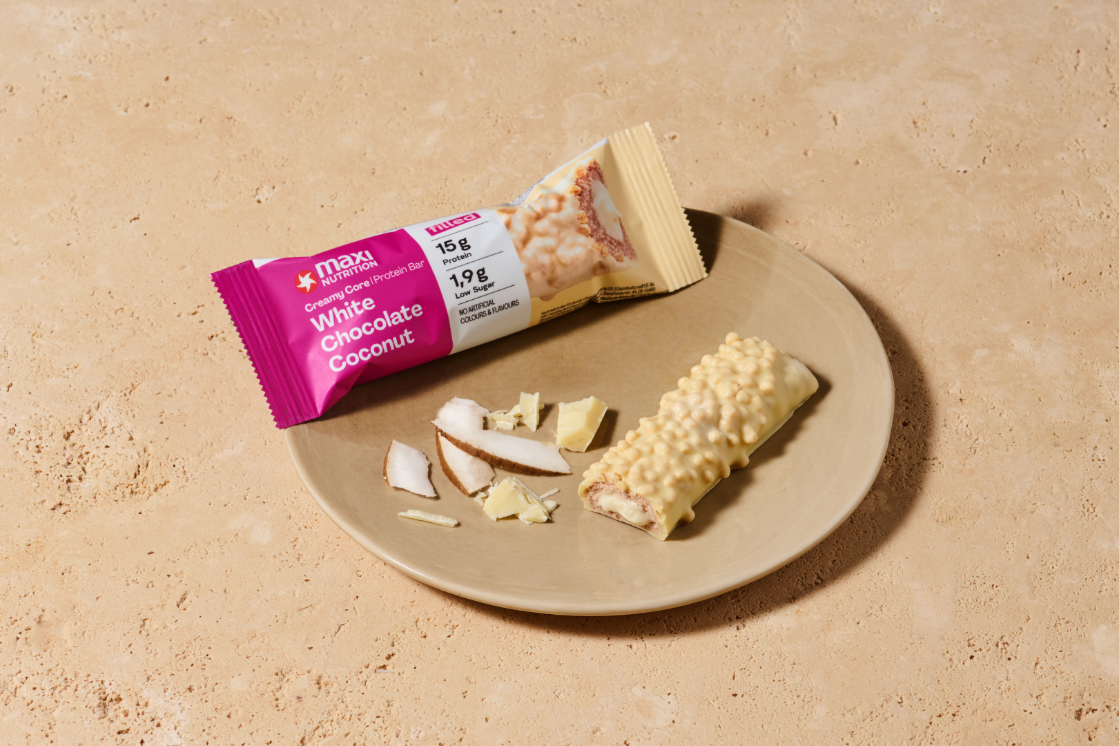 Creamy Core Protein Bar white chocolate coconut 45g - Obrázek 2