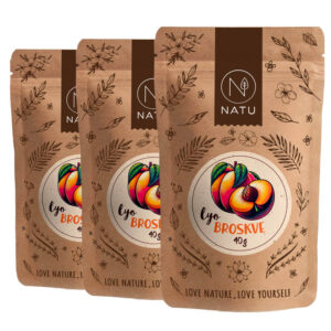 Lyofilizované broskve plátky 3x40g