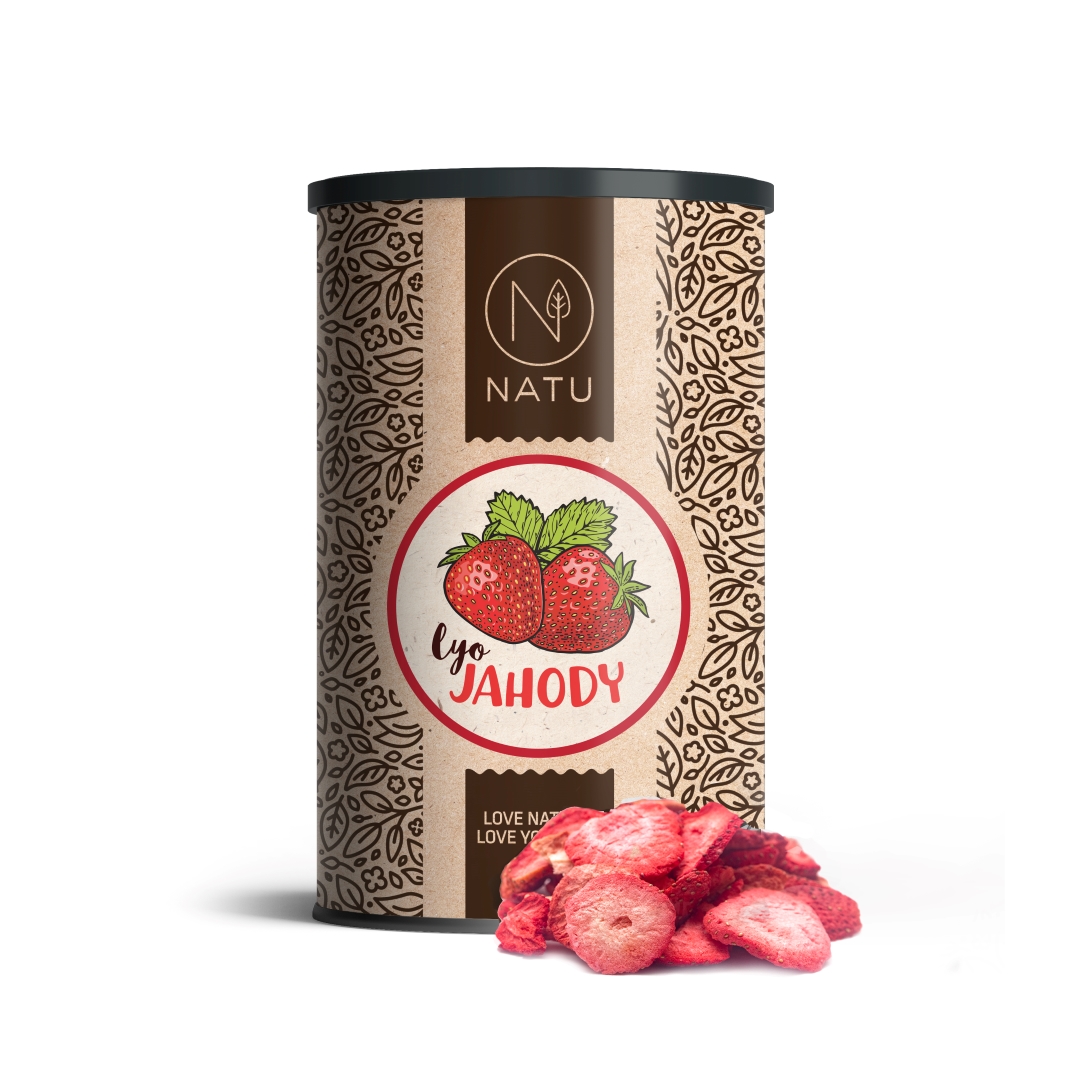 Lyofilizované jahody plátky 70g