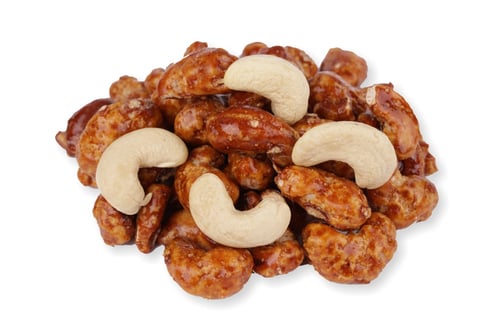 Kešu ořechy s příchutí BANÁN a ČOKOLÁDA v karamelu