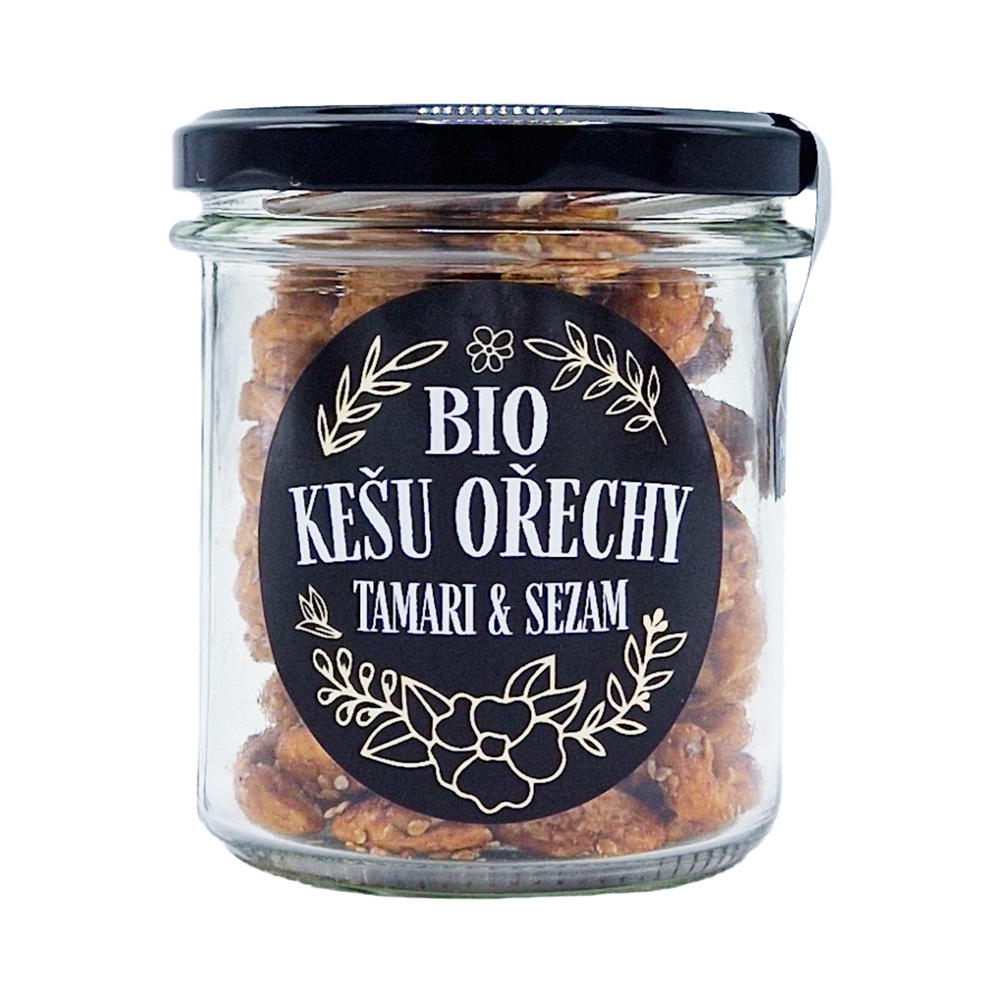 Kešu ořechy s tamari a sezamem BIO 140g - Obrázek 2