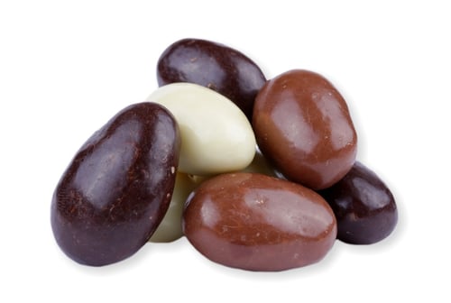 Mandle MIX polev (hořká, mléčná, bílá čoko)