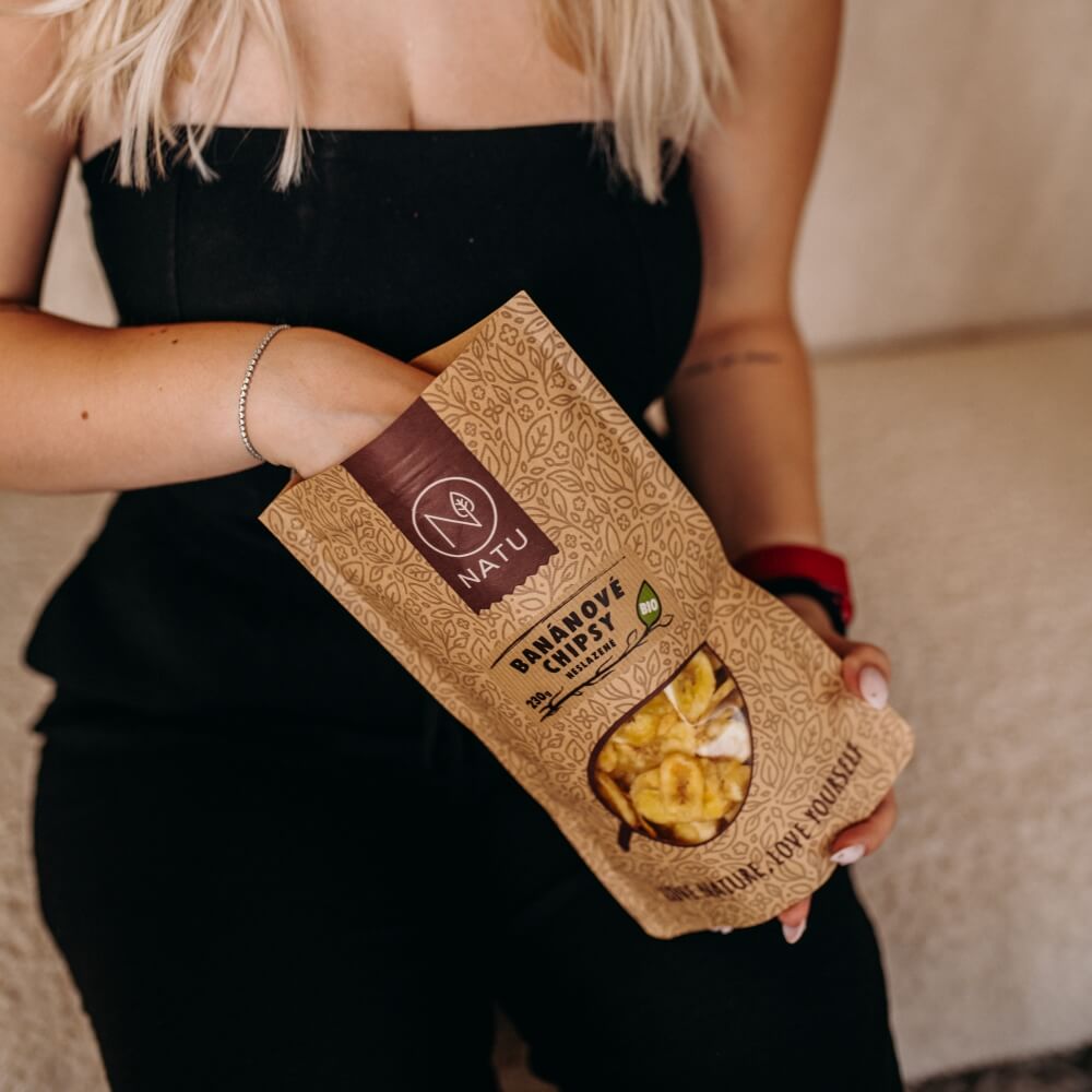 Banánové chipsy neslazené BIO 230g - Obrázek 3
