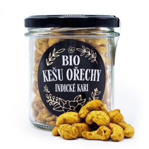 Kešu ořechy s indickým kari BIO 150g
