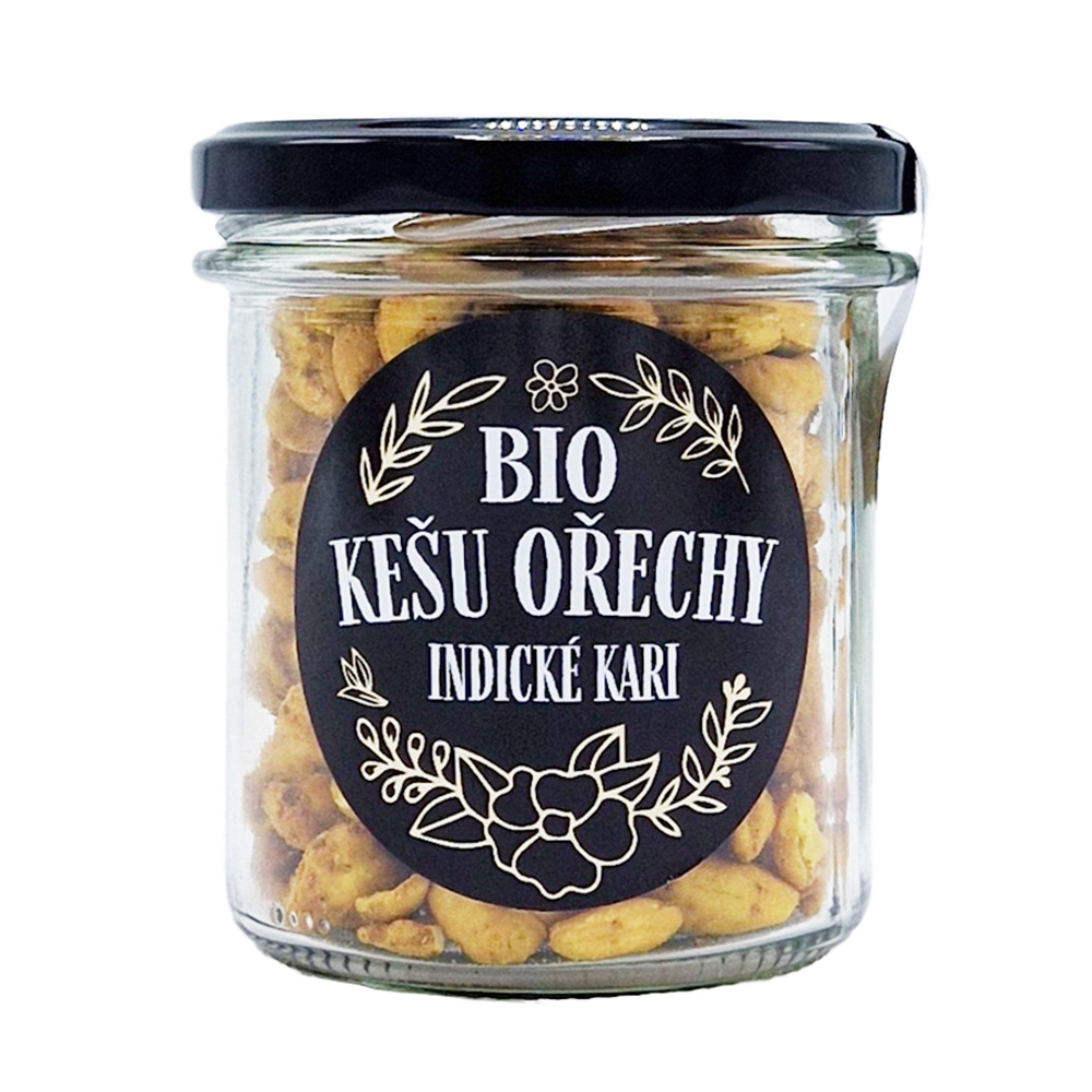 Kešu ořechy s indickým kari BIO 150g - Obrázek 2