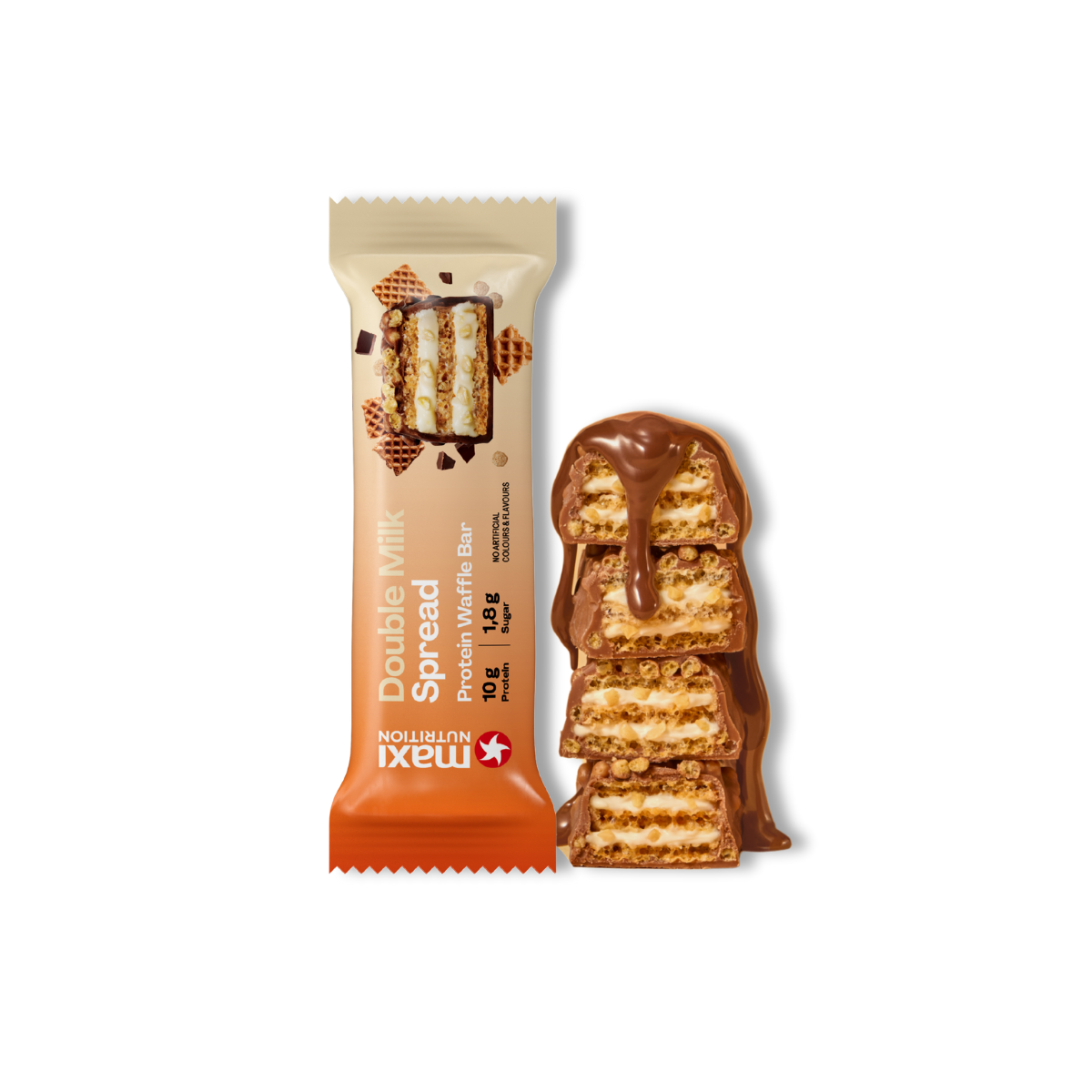 Waffle protein bar Double Milk 39 g