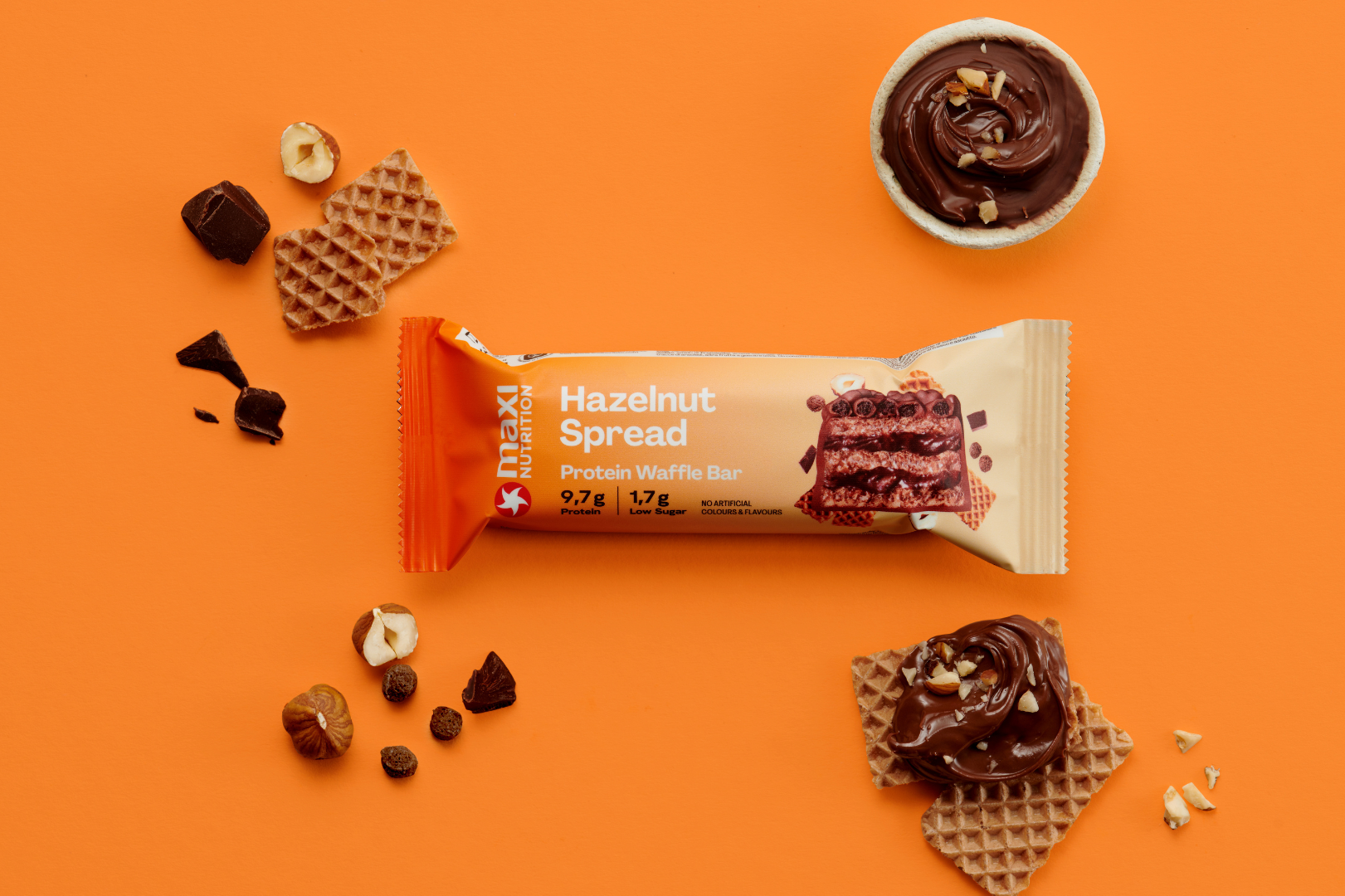 Waffle protein bar hazelnut spread 39g - Obrázek 2