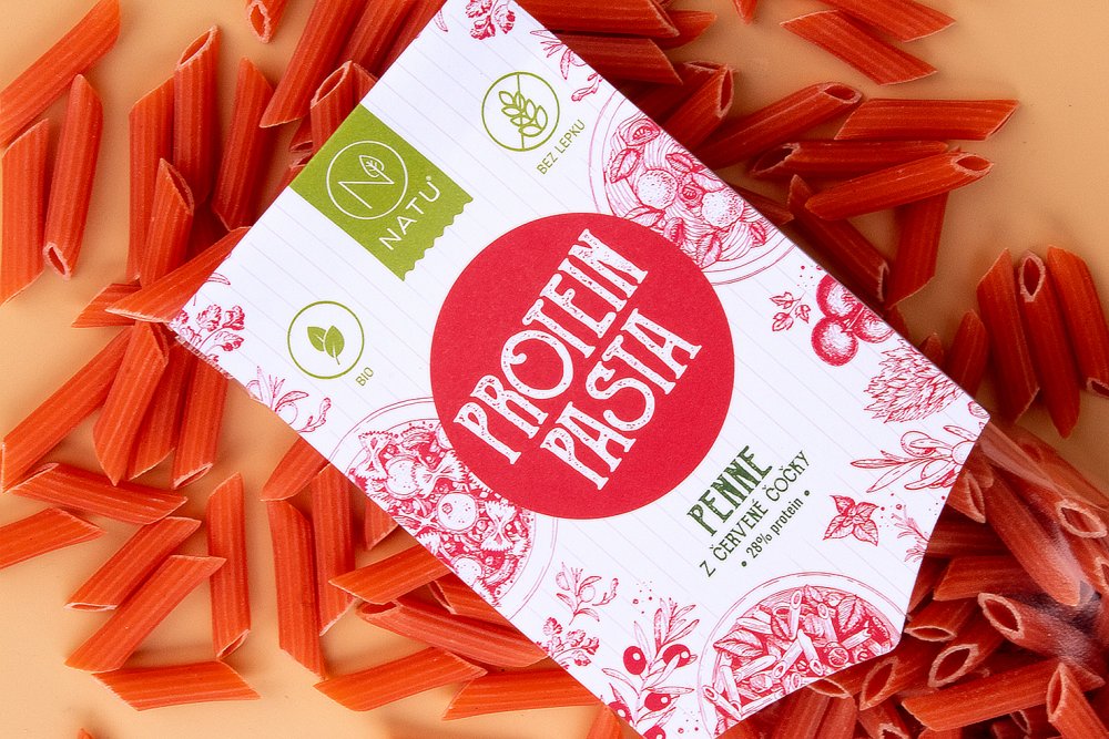 Protein Pasta Penne z červené čočky BIO 250 g - Obrázek 2