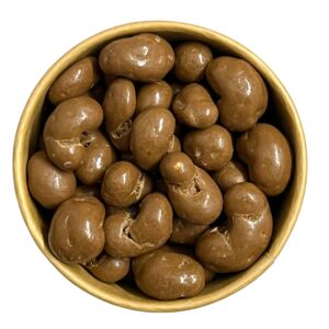 Kešu v mléčné čokoládě Množství:: 3 Kg