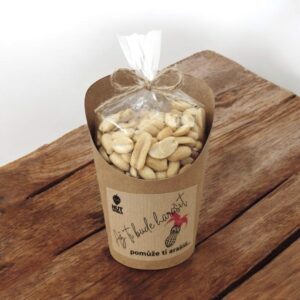 Arašídy solené v celofánku a kelímku 180g - AŽ TI BUDE HARAŠIT, POMŮŽE TI ARAŠÍD