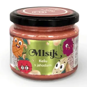 Mlsík krém kešu s jahodami