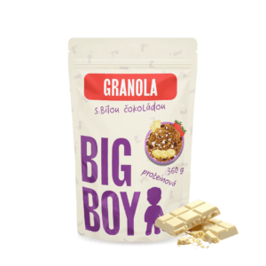 Proteinová granola s bílou čokoládou a ovocem 360g