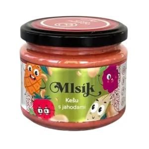 Mlsík krém kešu s jahodami