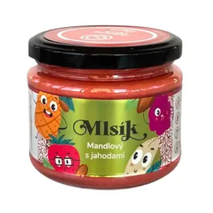 Mlsík krém mandle s jahodami